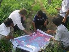 衛星画像を利用した村人の地図作り